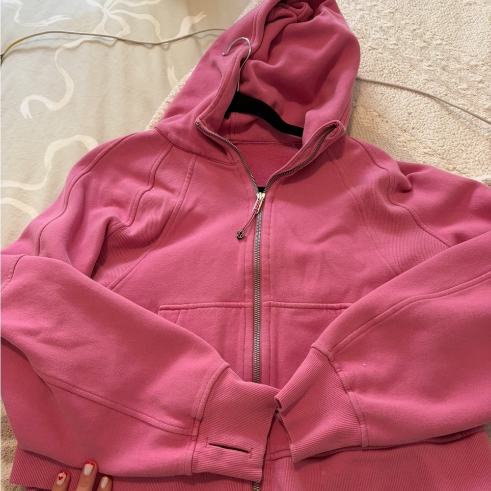 Lulu Lemon Pink Scuba Full Zip